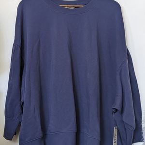 Terra and Sky Women's Plus size  Puff Sleeve Sweatshirt